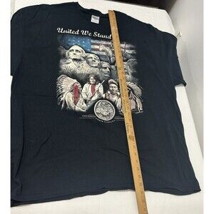 Gildan Men's Ultra Cotton United We Stand Cherokee T-Shirt 2XL Black